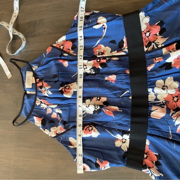 MWT Loft Halter Fit Flare Floral Dress 6 - Picture 10 of 12